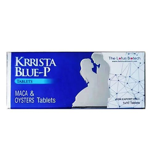 KRRISTA BLUE-P Viên nén tác dụng kép Viagra Priligin của Peak Blue P